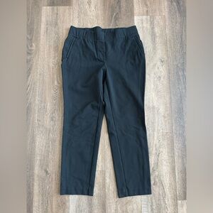 J. Jill Black Ponte Slim Leg Pants, black, women’s size medium petite